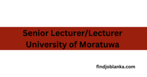 Advertisement university of Moratuwa findjoblanka.com