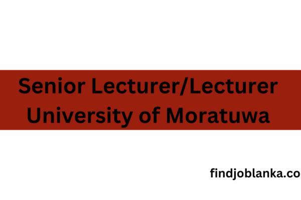 Advertisement university of Moratuwa findjoblanka.com
