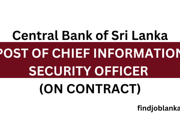 POST OF CHIEF INFORMATION SECURITY OFFICER (ON CONTRACT) findjoblanka.com